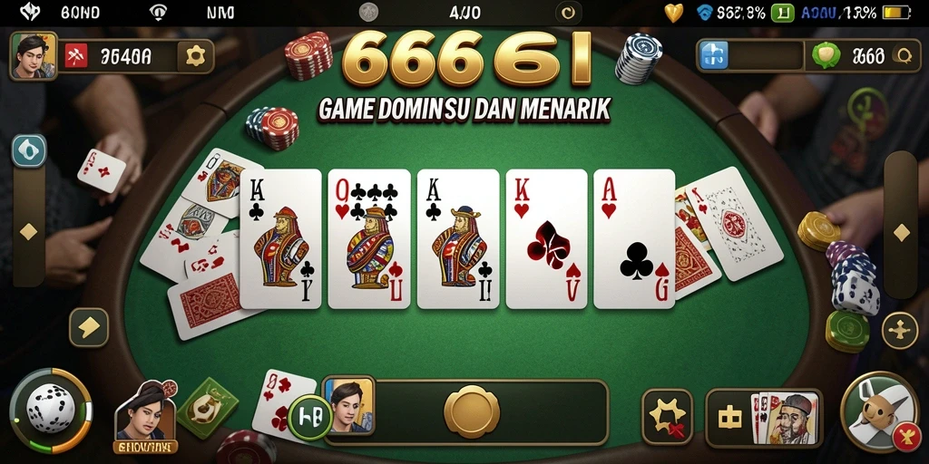 Tampilan gameplay seru dalam 666I Domino.