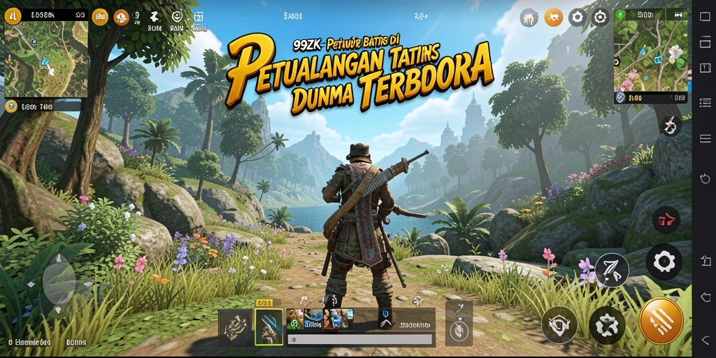 Screenshot gameplay 99ZK menampilkan pengalaman petualangan Open World yang menakjubkan.