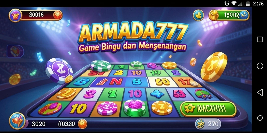 Tampilan gameplay seru dalam permainan Bingo.