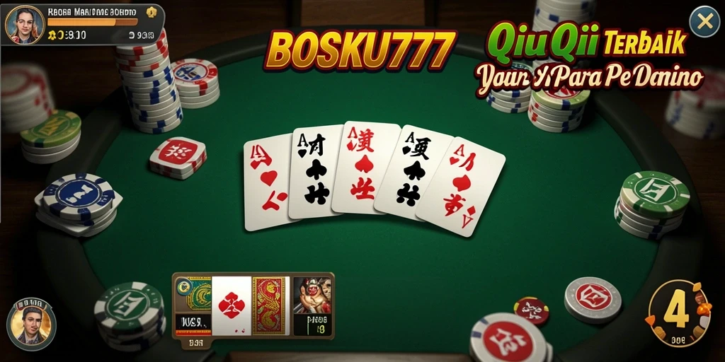 Tampilan gameplay QiuQiu yang seru dan kompetitif di BOSKU777.