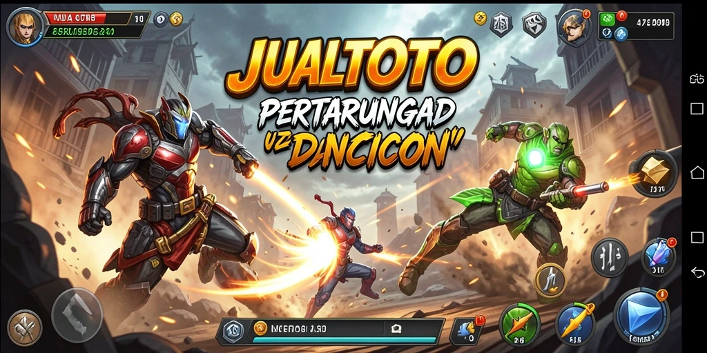 Tampilan gameplay aksi mendebarkan dari JUALTOTO.