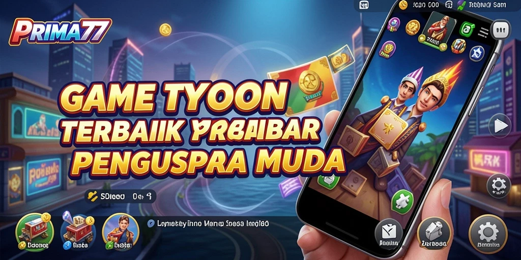 Tampilan gameplay <strong>PRIMA77</strong> yang menarik dan interaktif dalam merencanakan bisnis.