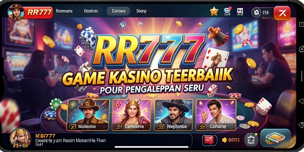 Screenshot gameplay RR777 menampilkan suasana Kasino yang mendebarkan.