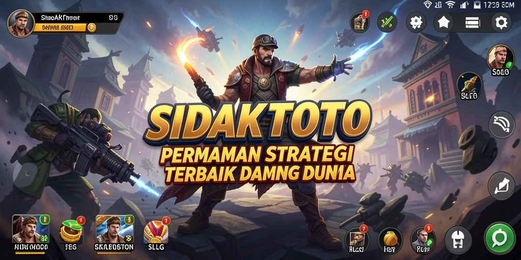 Tangkapan layar gameplay menampilkan pertempuran epik di SIDAKTOTO.