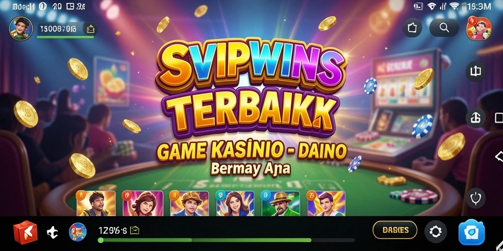 Screenshot gameplay utama SVIPWINS menampilkan pengalaman Kasino yang mengasyikkan.
