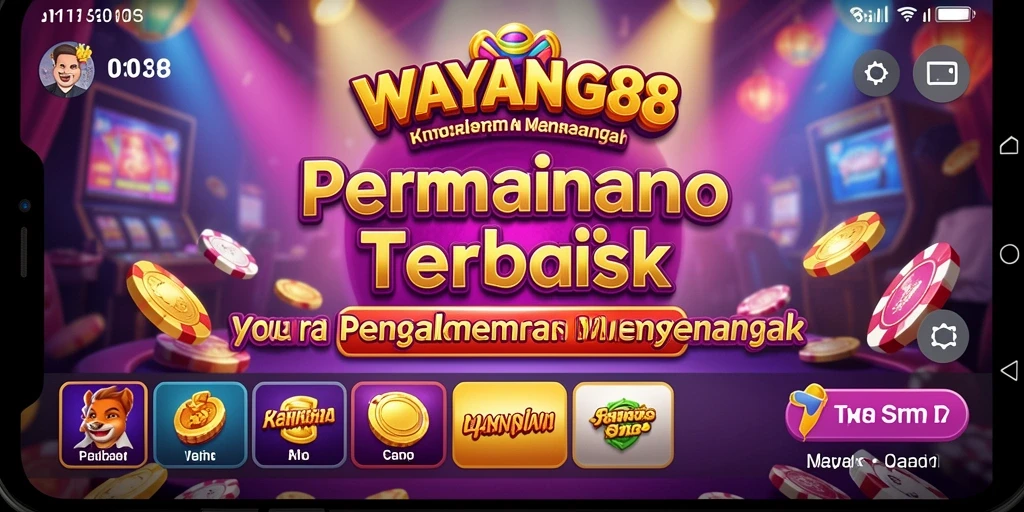 Screenshot utama WAYANG88 menampilkan gameplay kasino yang mendebarkan.