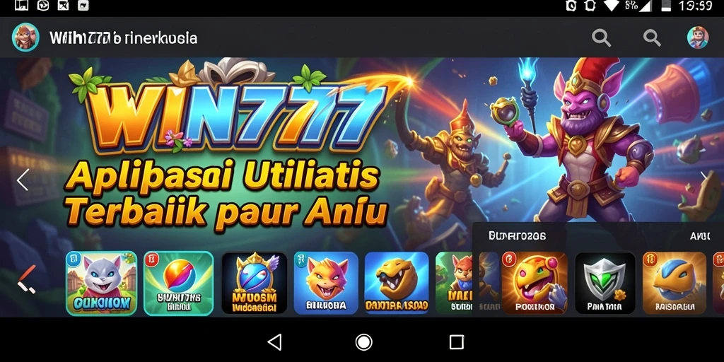 Tampilan antarmuka <strong>WIN777</strong> yang modern dan fungsional.